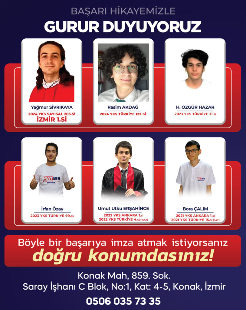 YKS 2024 İZMİR BİRİNCİSİ